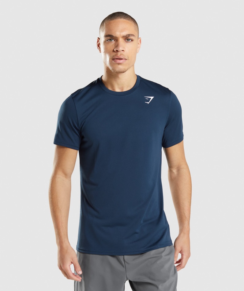 Gymshark アライバル Tシャツ ネイビー