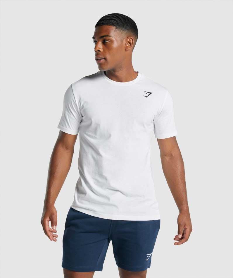 Gymshark クレスト Tシャツ ホワイト