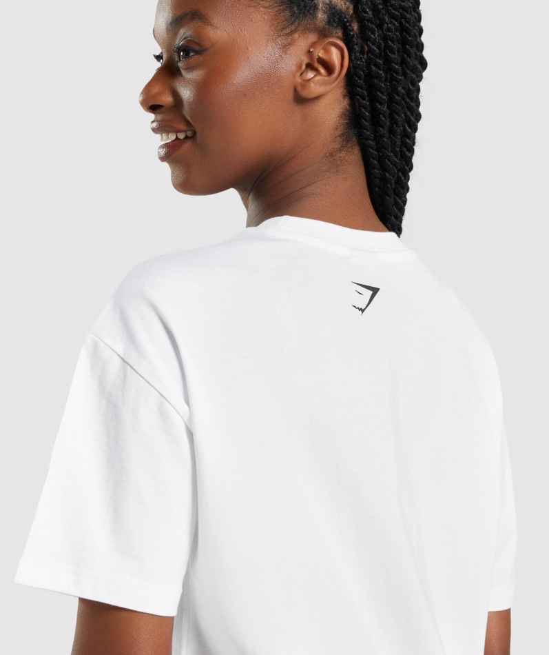 ジムシャーク アポロ オーバーサイズ Tシャツ ホワイト